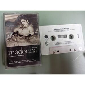 Madonna Like A Virgin Cassette Tape 1984 Sire RCA Music Service C 161153 Vintage